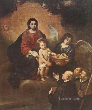 El Niño Jesús repartiendo pan a los peregrinos español Bartolomé Esteban Murillo religioso cristiano Pinturas al óleo